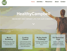 Tablet Screenshot of healthycampbell.org